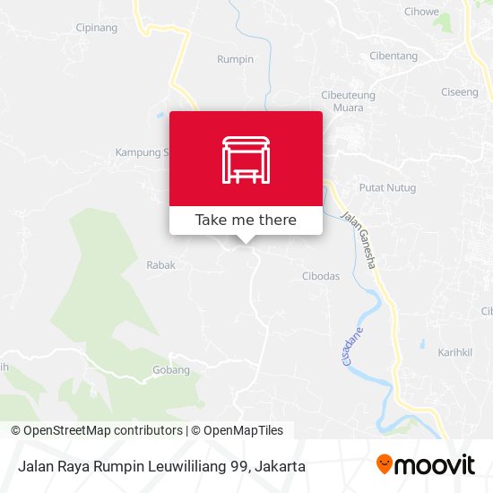 Jalan Raya Rumpin Leuwililiang 99 map