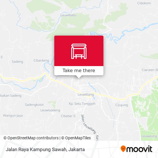 Jalan Raya Kampung Sawah map