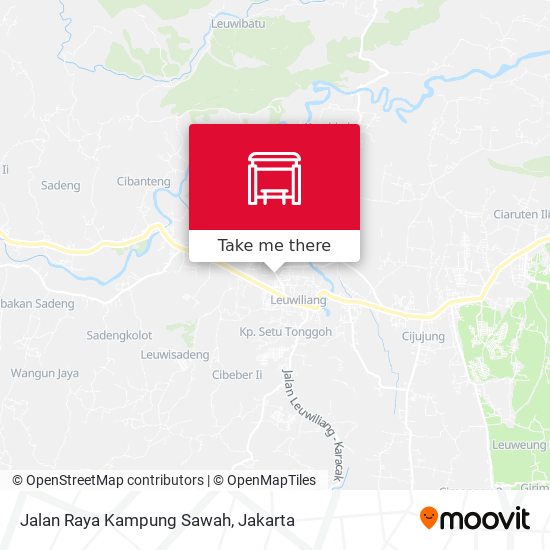 Jalan Raya Kampung Sawah map