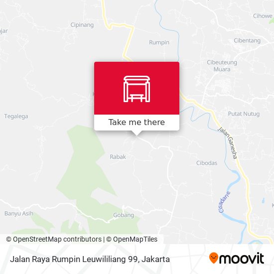 Jalan Raya Rumpin Leuwililiang 99 map