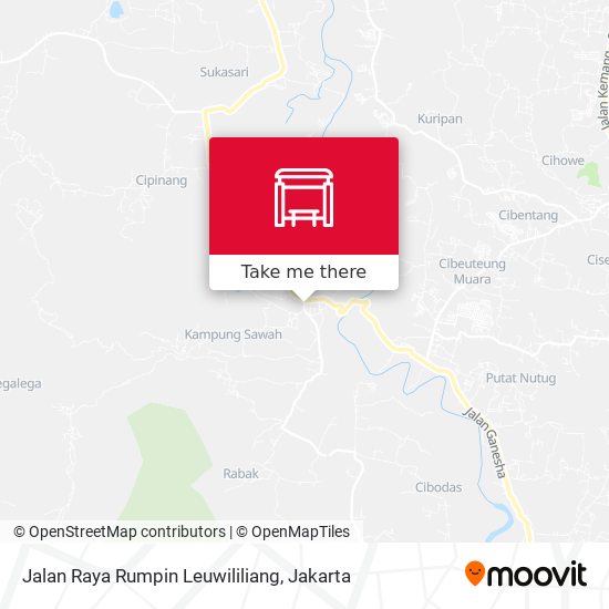 Jalan Raya Rumpin Leuwililiang map