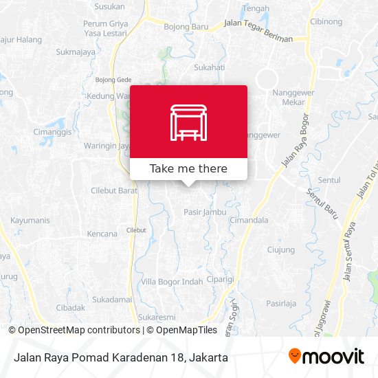 Jalan Raya Pomad Karadenan 18 map