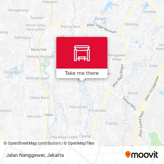 Jalan Nanggewer map