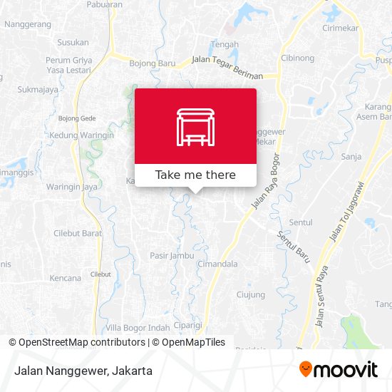 Jalan Nanggewer map