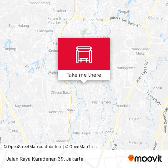 Jalan Raya Karadenan 39 map