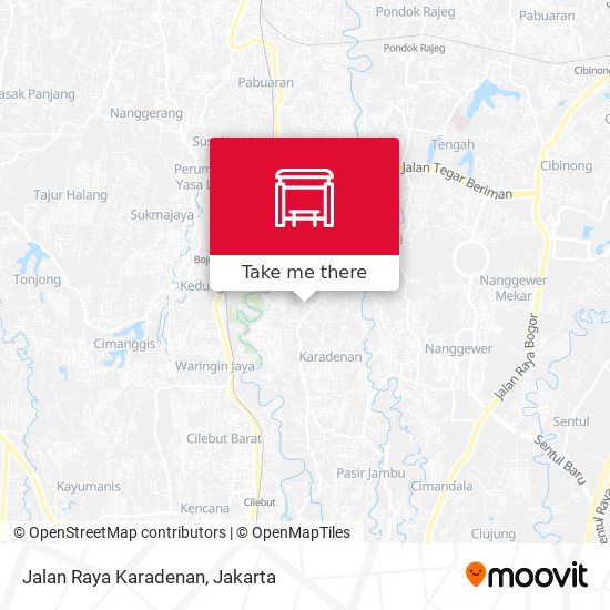 Jalan Raya Karadenan map