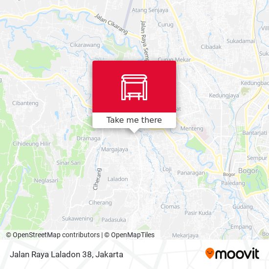 Jalan Raya Laladon 38 map