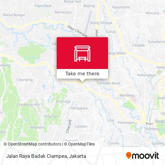 Jalan Raya Badak Ciampea map