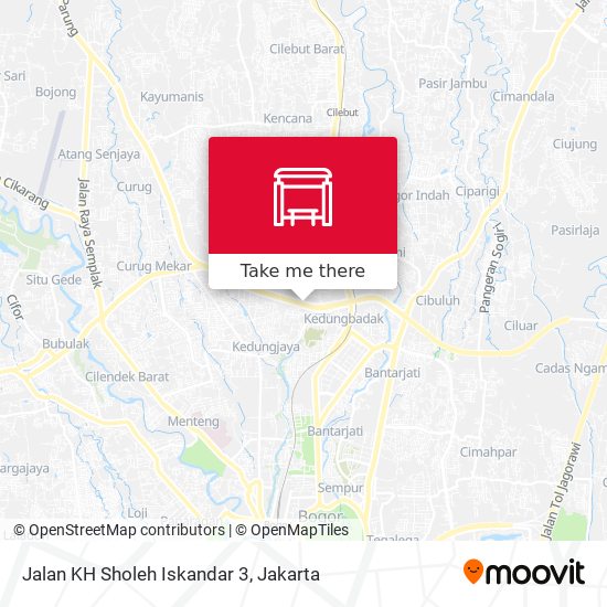 Jalan KH Sholeh Iskandar 3 map