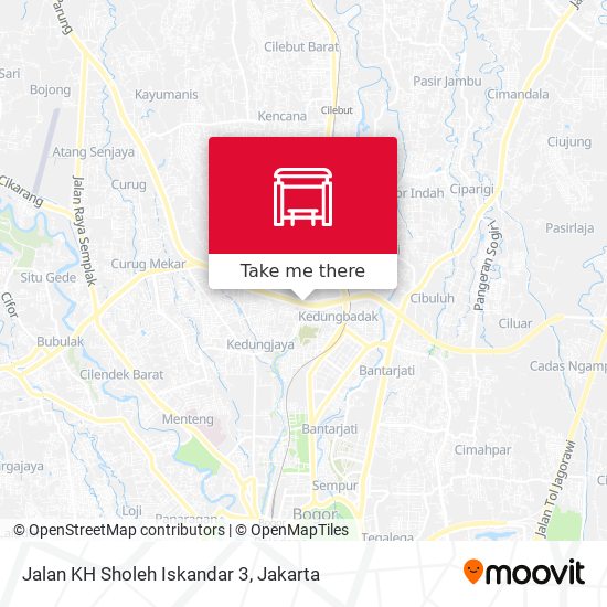 Jalan KH Sholeh Iskandar 3 map