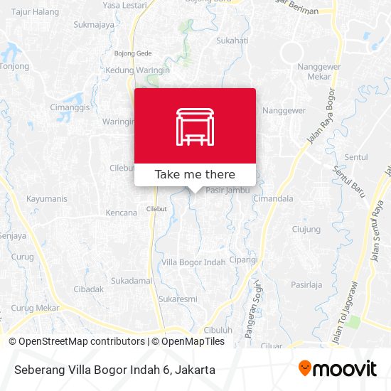 Seberang Villa Bogor Indah 6 map