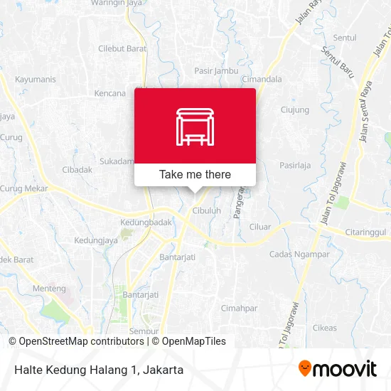 Halte Kedung Halang 1 map