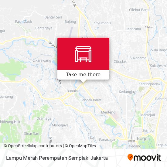 Lampu Merah Perempatan Semplak map