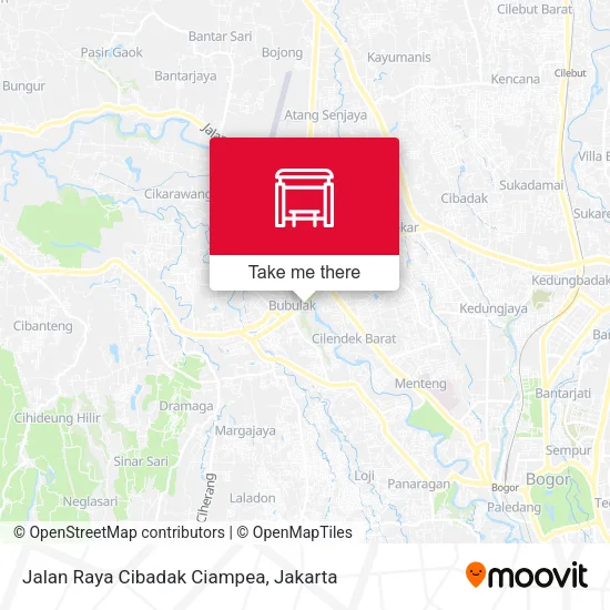 Jalan Raya Cibadak Ciampea map