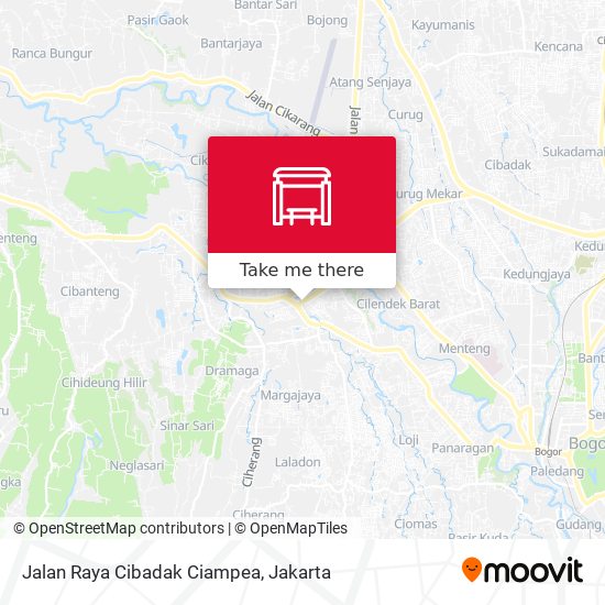 Jalan Raya Cibadak Ciampea map