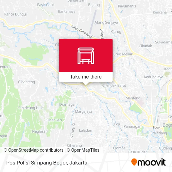 Pos Polisi Simpang Bogor map