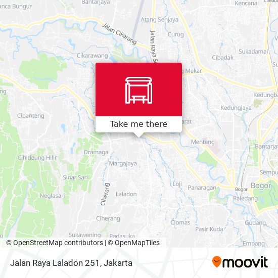 Jalan Raya Laladon 251 map
