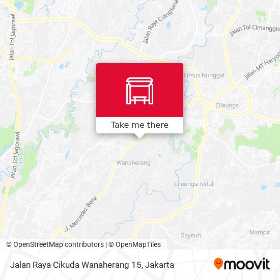 Jalan Raya Cikuda Wanaherang 15 map