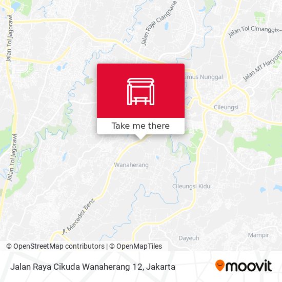Jalan Raya Cikuda Wanaherang 12 map