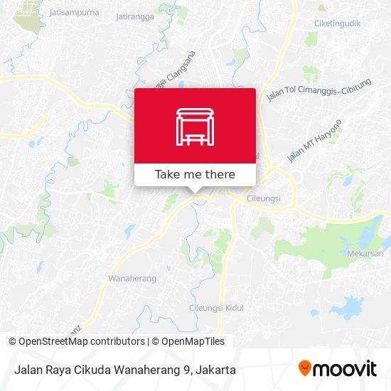 Jalan Raya Cikuda Wanaherang 9 map