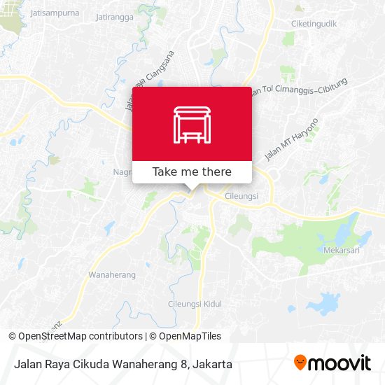 Jalan Raya Cikuda Wanaherang 8 map