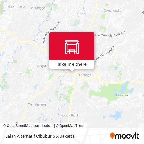 Jalan Alternatif Cibubur 55 map