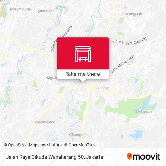 Jalan Raya Cikuda Wanaherang 50 map