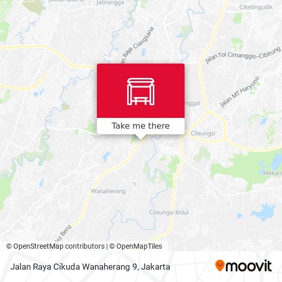 Jalan Raya Cikuda Wanaherang 9 map