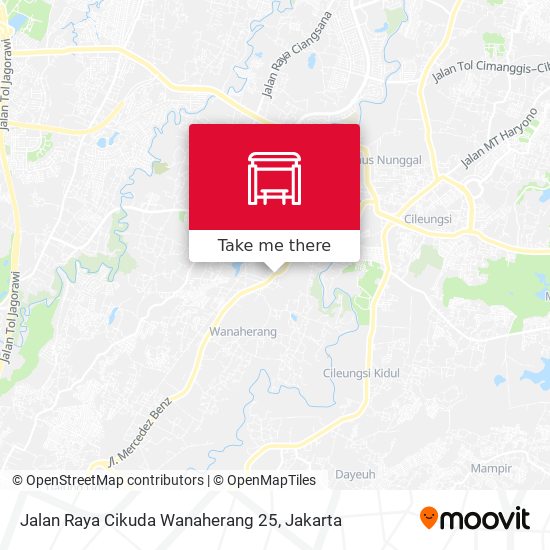 Jalan Raya Cikuda Wanaherang 25 map