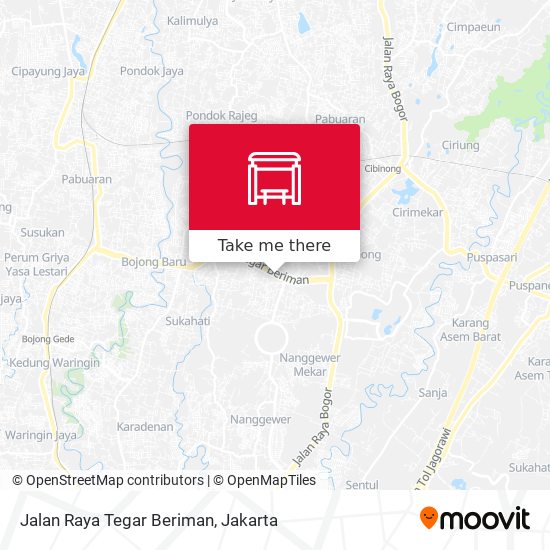 Jalan Raya Tegar Beriman map