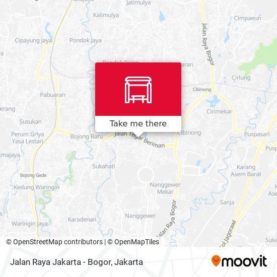 Jalan Raya Jakarta - Bogor map