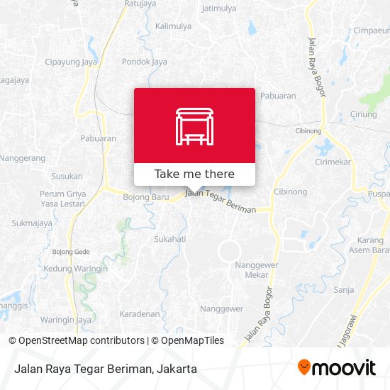 Jalan Raya Tegar Beriman map