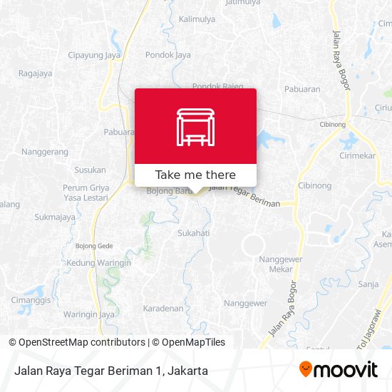 Jalan Raya Tegar Beriman 1 map