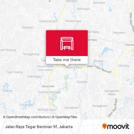 Jalan Raya Tegar Beriman 9f map