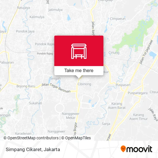 Simpang Cikaret map