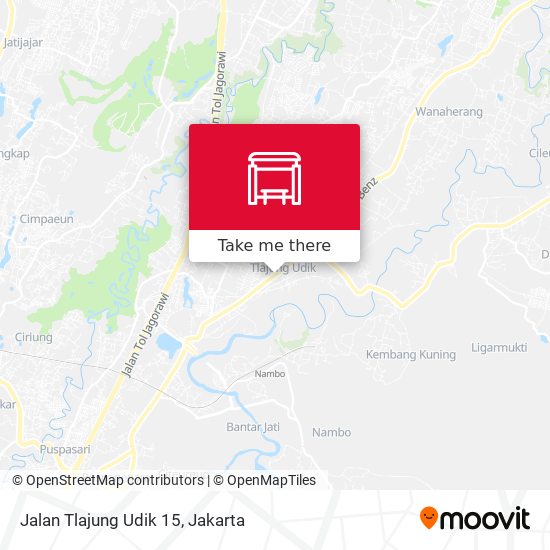 Jalan Tlajung Udik 15 map