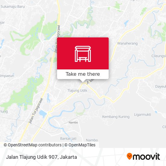 Jalan Tlajung Udik 907 map