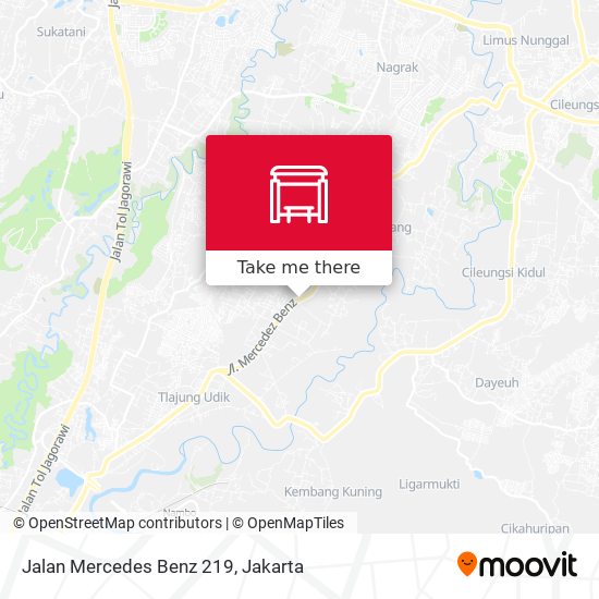 Jalan Mercedes Benz 219 map