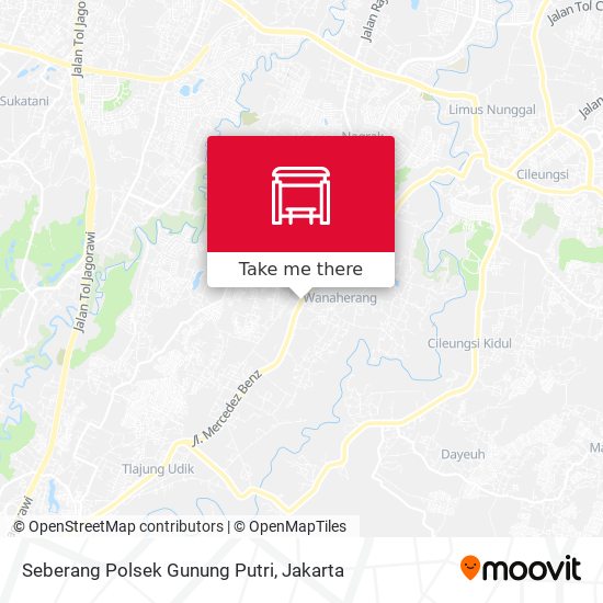 Seberang Polsek Gunung Putri map