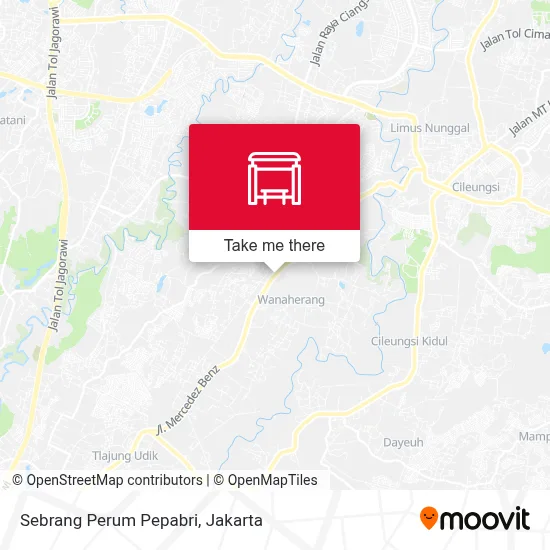 Sebrang Perum Pepabri map