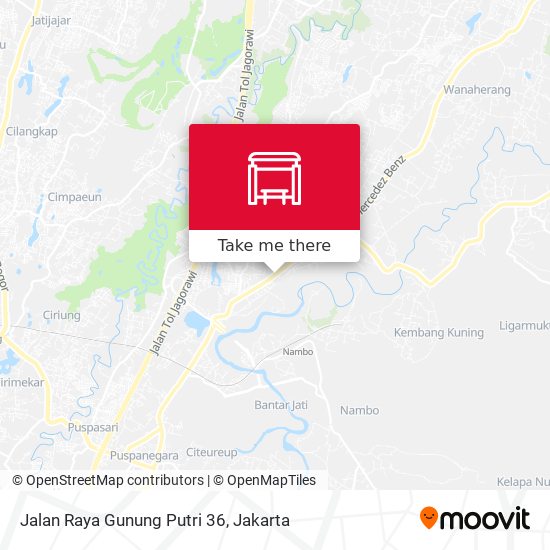 Jalan Raya Gunung Putri 36 map