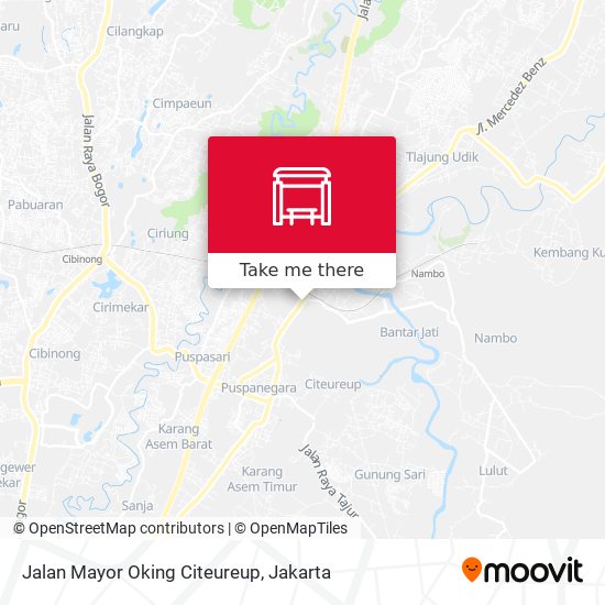 Jalan Mayor Oking Citeureup map