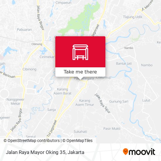 Jalan Raya Mayor Oking  35 map