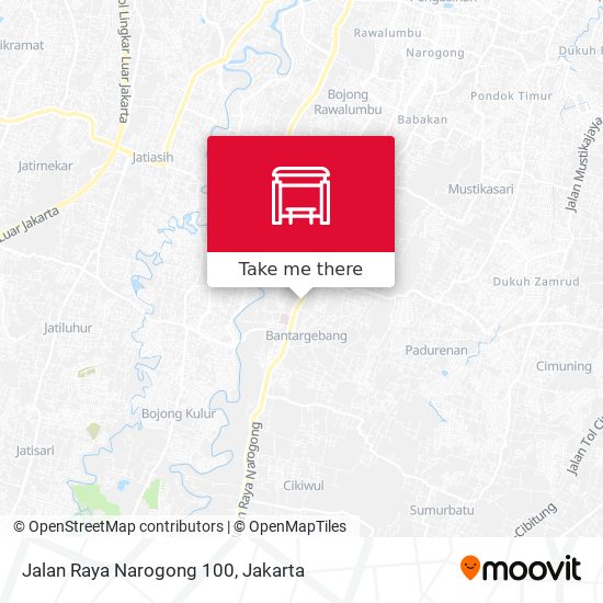 Jalan Raya Narogong 100 map