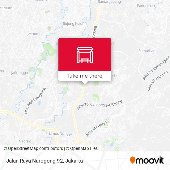 Jalan Raya Narogong 92 map