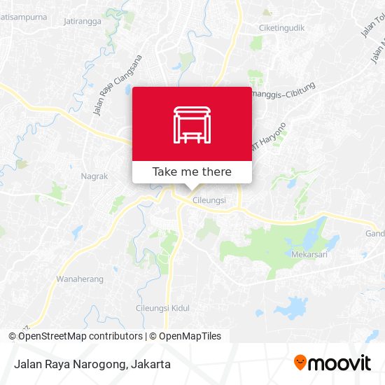 Jalan Raya Narogong map