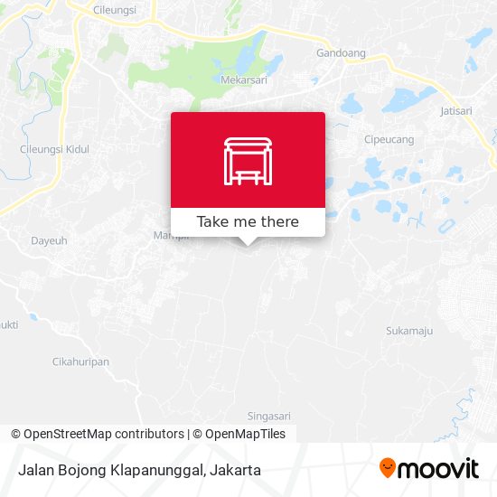 Jalan Bojong Klapanunggal map