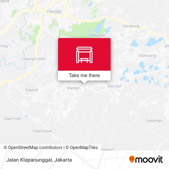 Jalan Klapanunggal map