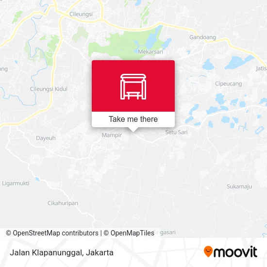 Jalan Klapanunggal map