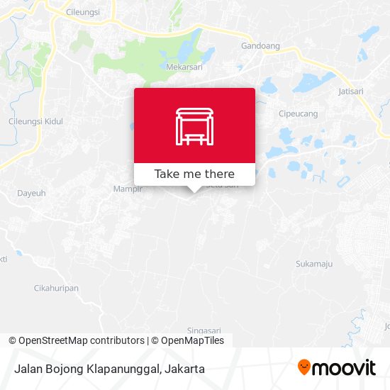 Jalan Bojong Klapanunggal map